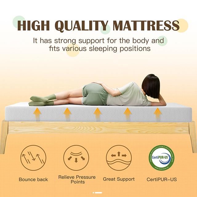 Forsythia 8" Twin Green Tea Gel Memory Foam - Marjories Furniture (Las Vegas, NV)