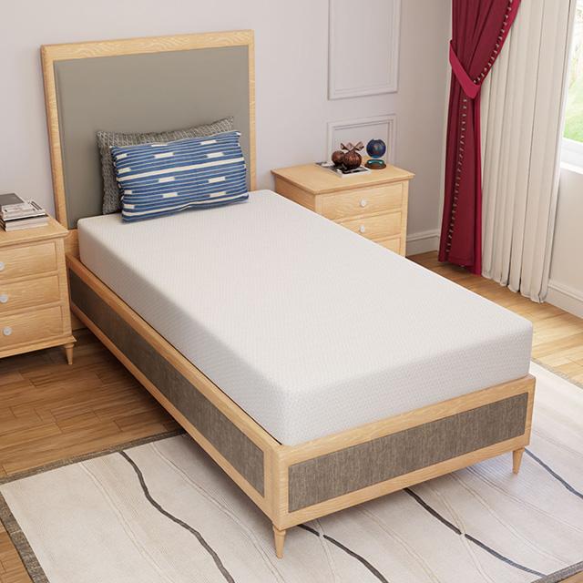 Forsythia 8" Twin Green Tea Gel Memory Foam - Marjories Furniture (Las Vegas, NV)