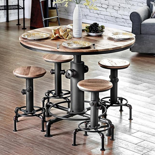 Foskey Antique Black Dining Table - Marjories Furniture (Las Vegas, NV)