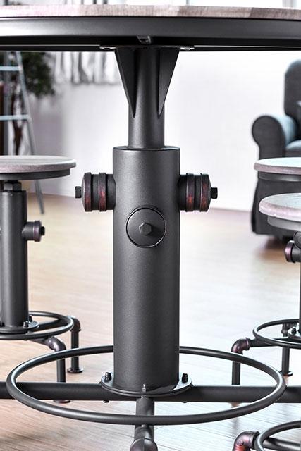 Foskey Antique Black Dining Table - Marjories Furniture (Las Vegas, NV)