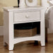 Corry White Night Stand - Marjories Furniture (Las Vegas, NV)
