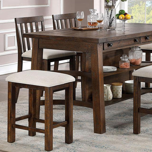 Fredonia 6 Pc Counter Ht Table Set with Bench - Marjories Furniture (Las Vegas, NV)