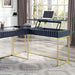 FREIBURG Corner Desk, Antique Blue - Marjories Furniture (Las Vegas, NV)