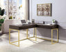 FREIBURG Corner Desk, Walnut - Marjories Furniture (Las Vegas, NV)