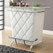 Fuero White/Chrome Bar Table (K/D) - Marjories Furniture (Las Vegas, NV)