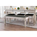 Georgia Antique White/Gray Bench - Marjories Furniture (Las Vegas, NV)