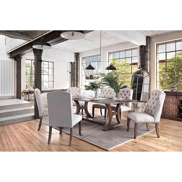GIANNA Rustic Oak 77" Dining Table - Marjories Furniture (Las Vegas, NV)