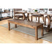 GIANNA Rustic Pine Wooden Bench - Marjories Furniture (Las Vegas, NV)