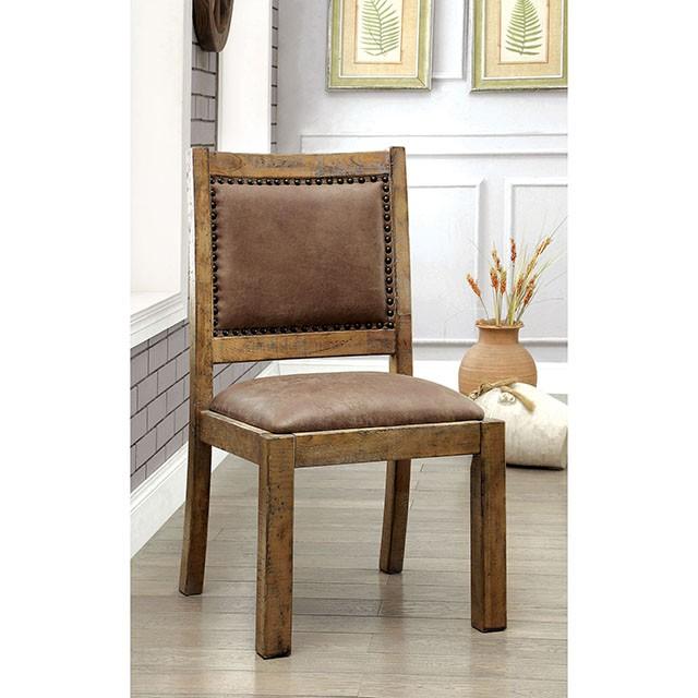 GIANNA Rustic Pine 96" Dining Table - Marjories Furniture (Las Vegas, NV)