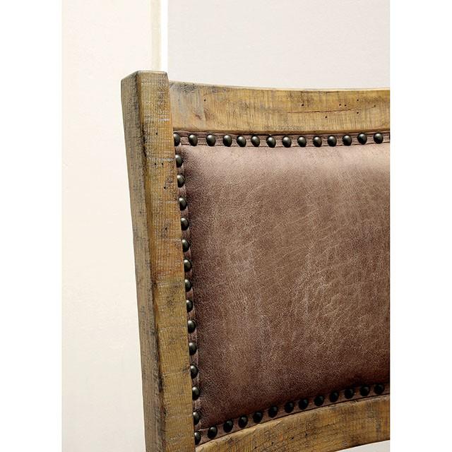 GIANNA Rustic Pine/Brown Side Chair (2/CTN) - Marjories Furniture (Las Vegas, NV)