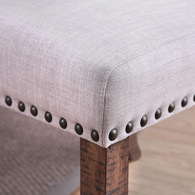 Gianna Rustic Pine/Ivory Side Chair (2/CTN) - Marjories Furniture (Las Vegas, NV)