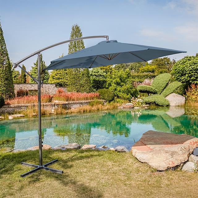 Glam Cantilever Umbrella w/ LED - Marjories Furniture (Las Vegas, NV)