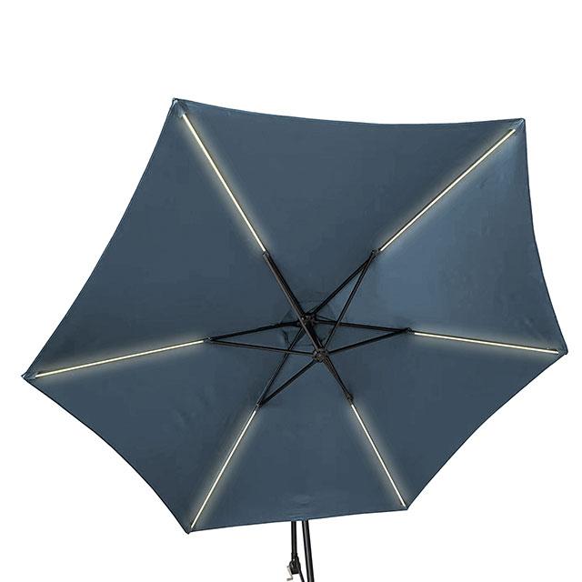 Glam Cantilever Umbrella w/ LED - Marjories Furniture (Las Vegas, NV)