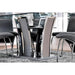 Glenview I Gray/Chrome Dining Table - Marjories Furniture (Las Vegas, NV)