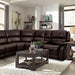 GORGIUS Power Sectional, Espresso - Marjories Furniture (Las Vegas, NV)