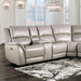 GORGIUS Power Sectional, Light Gray - Marjories Furniture (Las Vegas, NV)
