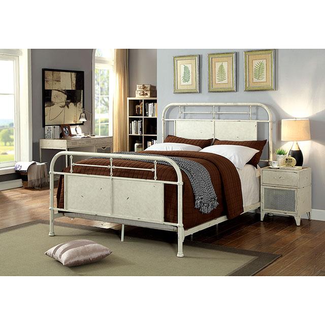Haldus Cal.King, E.King, & Twin Bed White, Ivory, & Red - Marjories Furniture (Las Vegas, NV)