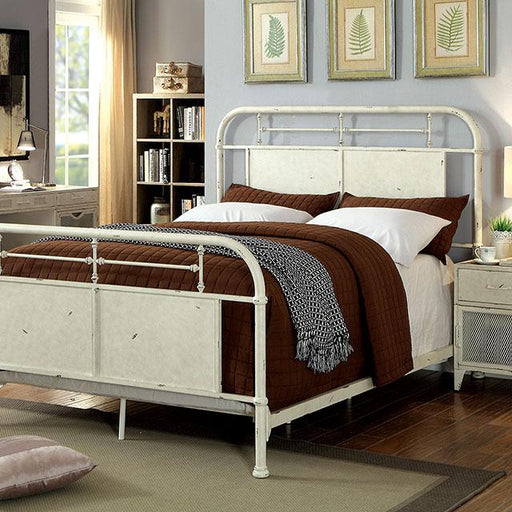 Haldus Cal.King, E.King, & Twin Bed White, Ivory, & Red - Marjories Furniture (Las Vegas, NV)