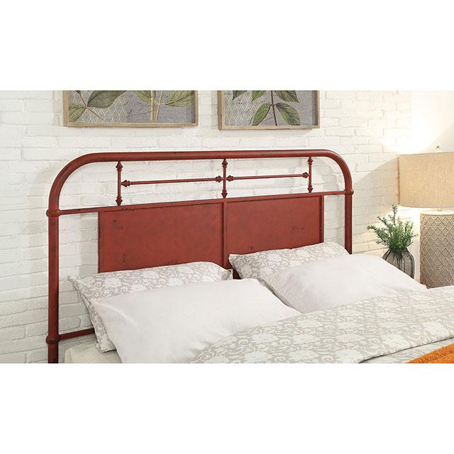 Haldus Cal.King, E.King, & Twin Bed White, Ivory, & Red - Marjories Furniture (Las Vegas, NV)