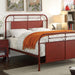 Haldus Cal.King, E.King, & Twin Bed White, Ivory, & Red - Marjories Furniture (Las Vegas, NV)