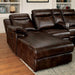 Hardy Brown Sectional w/ Console, Brown - Marjories Furniture (Las Vegas, NV)