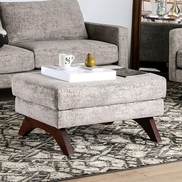 Harlech Gray Ottoman - Marjories Furniture (Las Vegas, NV)