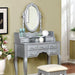 Harriet Silver Vanity w/ Stool - Marjories Furniture (Las Vegas, NV)