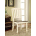 HARRISBURG Vintage White/Dark Oak Side Chair (2/CTN) - Marjories Furniture (Las Vegas, NV)