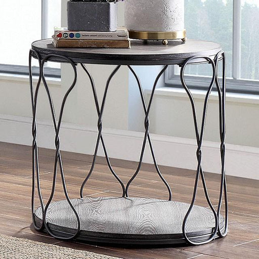 Hawdon Gray End Table - Marjories Furniture (Las Vegas, NV)
