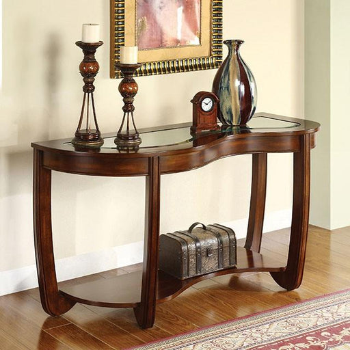 Crystal Falls Dark Cherry Sofa Table - Marjories Furniture (Las Vegas, NV)