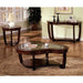 Crystal Falls Dark Cherry Coffee Table - Marjories Furniture (Las Vegas, NV)