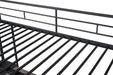 Cybill Full Loft Bed White, Silver, & Black - Marjories Furniture (Las Vegas, NV)