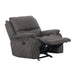 HENRICUS Glider Recliner, Dark Gray - Marjories Furniture (Las Vegas, NV)