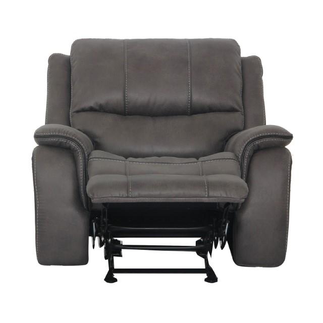 HENRICUS Glider Recliner, Dark Gray - Marjories Furniture (Las Vegas, NV)
