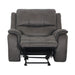 HENRICUS Glider Recliner, Dark Gray - Marjories Furniture (Las Vegas, NV)
