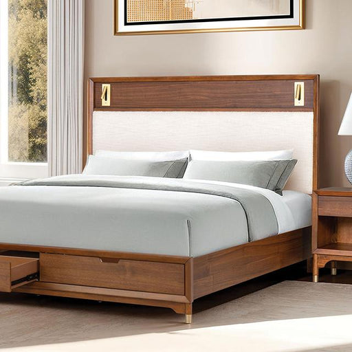 Hepburne E.King & Queen Bed With Storage & Without Storage - Marjories Furniture (Las Vegas, NV)