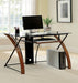 Baden Oak/Black Accent Desk - Marjories Furniture (Las Vegas, NV)