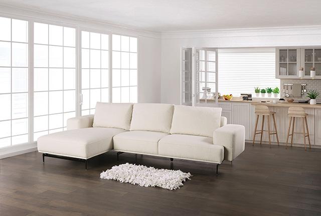Baerum Sectional, Left & Right Chaise Beige & Gray - Marjories Furniture (Las Vegas, NV)