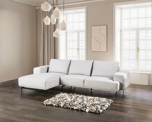 Baerum Sectional, Left & Right Chaise Beige & Gray - Marjories Furniture (Las Vegas, NV)