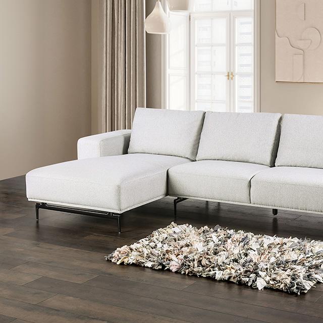Baerum Sectional, Left & Right Chaise Beige & Gray - Marjories Furniture (Las Vegas, NV)
