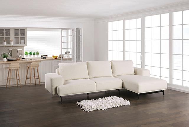 Baerum Sectional, Left & Right Chaise Beige & Gray - Marjories Furniture (Las Vegas, NV)