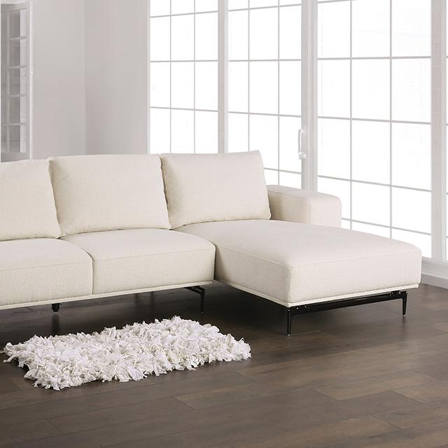 Baerum Sectional, Left & Right Chaise Beige & Gray - Marjories Furniture (Las Vegas, NV)