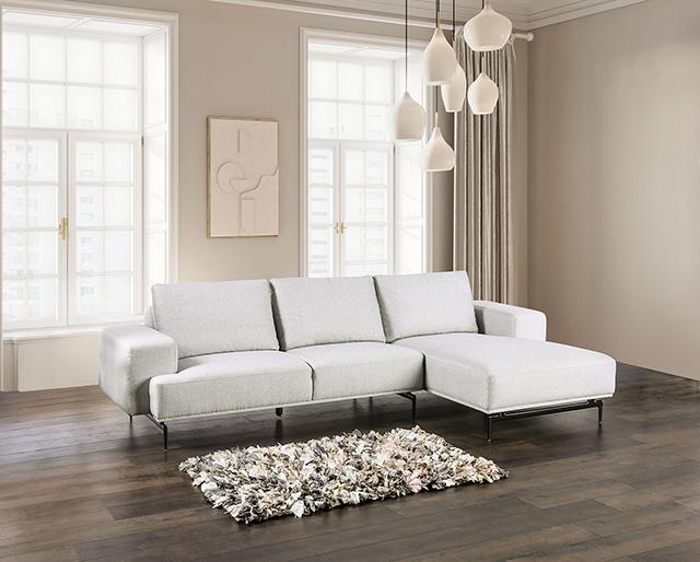 Baerum Sectional, Left & Right Chaise Beige & Gray - Marjories Furniture (Las Vegas, NV)