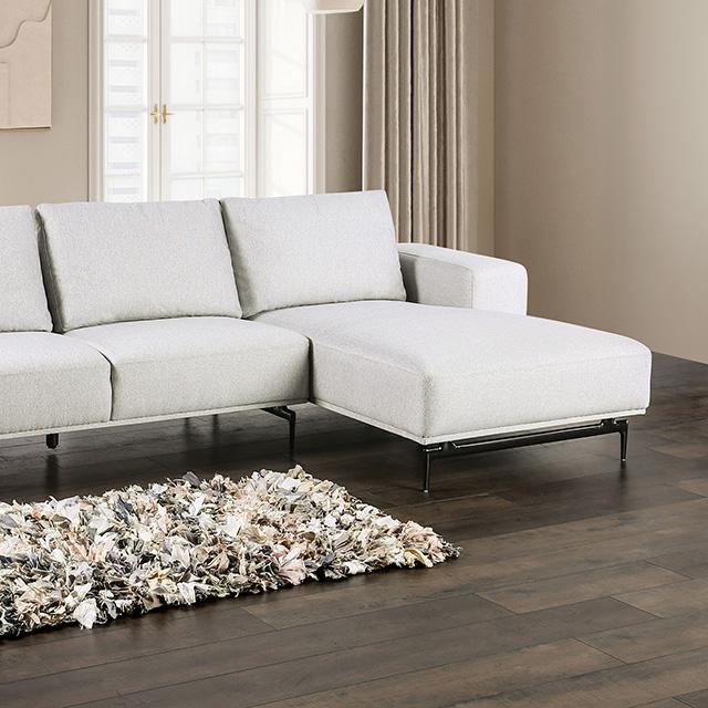 Baerum Sectional, Left & Right Chaise Beige & Gray - Marjories Furniture (Las Vegas, NV)