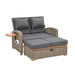 Bahia Tobago Reclining Chaise Lounge Brown & Gray - Marjories Furniture (Las Vegas, NV)