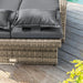 Bahia Tobago Reclining Chaise Lounge Brown & Gray - Marjories Furniture (Las Vegas, NV)