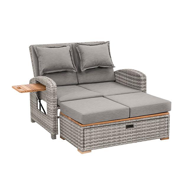 Bahia Tobago Reclining Chaise Lounge Brown & Gray - Marjories Furniture (Las Vegas, NV)