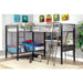 BALLARAT Silver Triple Twin Bunk Bed w/ Desk - Marjories Furniture (Las Vegas, NV)