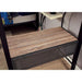 BALLARAT Silver Triple Twin Bunk Bed w/ Desk - Marjories Furniture (Las Vegas, NV)