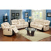 Barbado Ivory Sofa w/ 2 Recliners - Marjories Furniture (Las Vegas, NV)